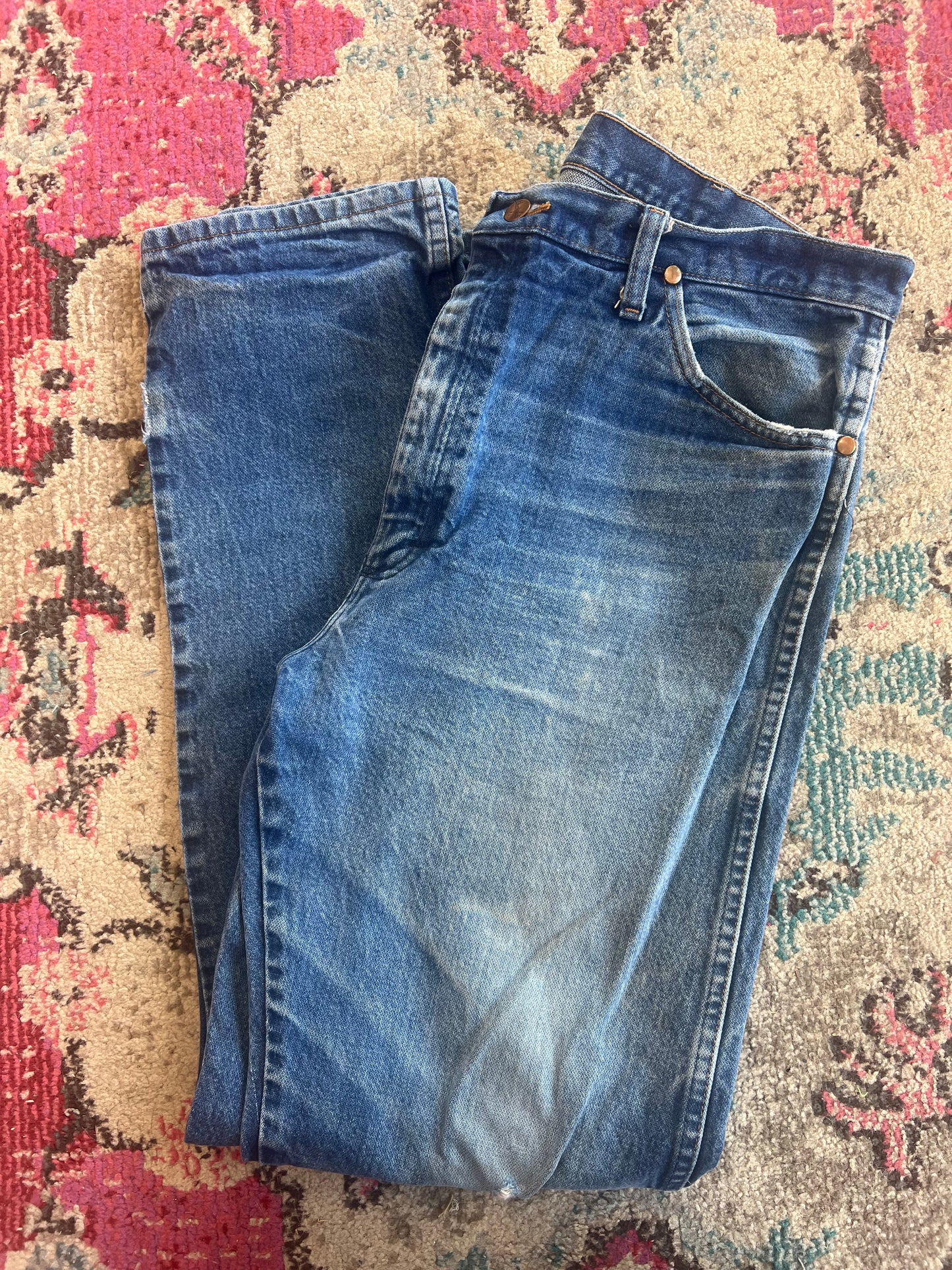Vintage Dark Wash Wranglers (38x34)
