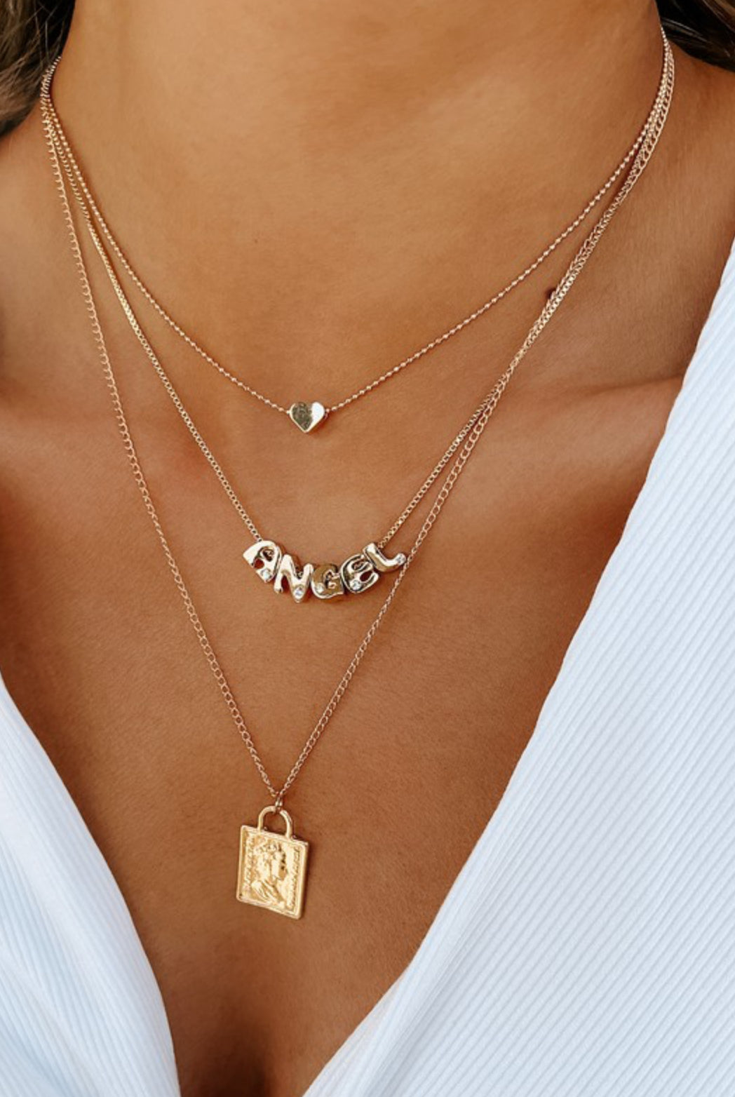 ANGEL LAYERED NECKLACE