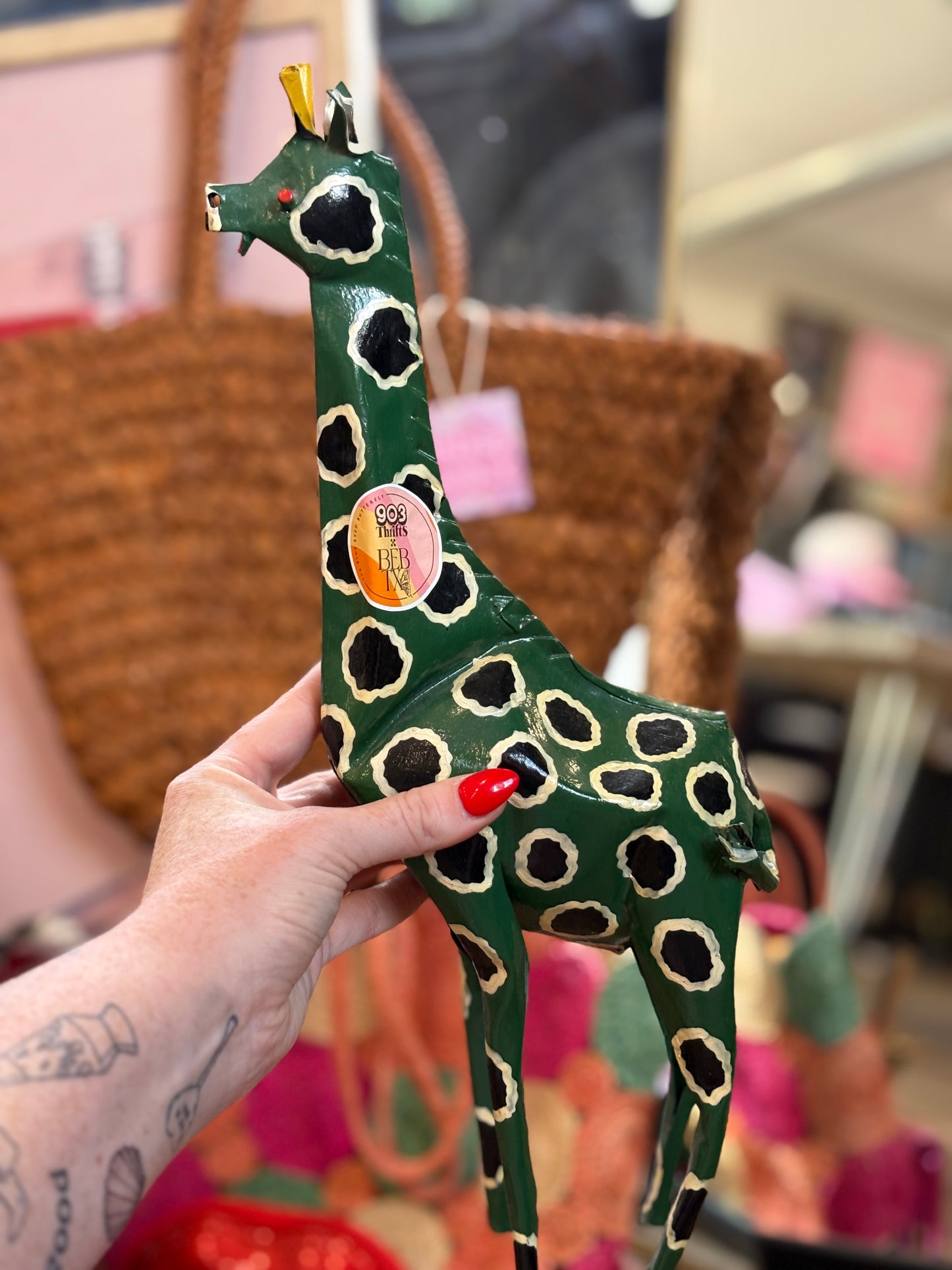 Green Spotted Giraffe