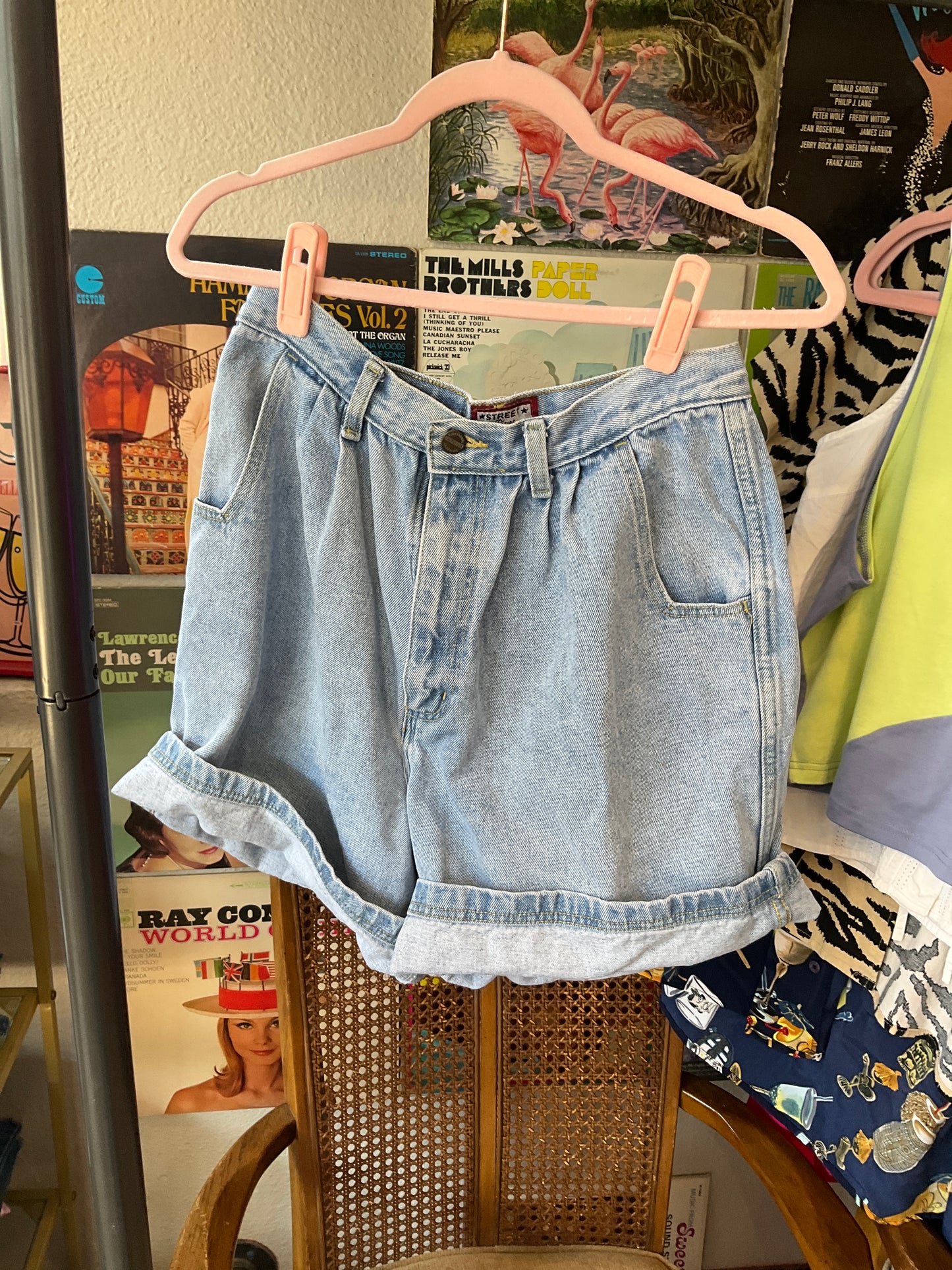 Thrifted Street Blues Denim Shorts (12)