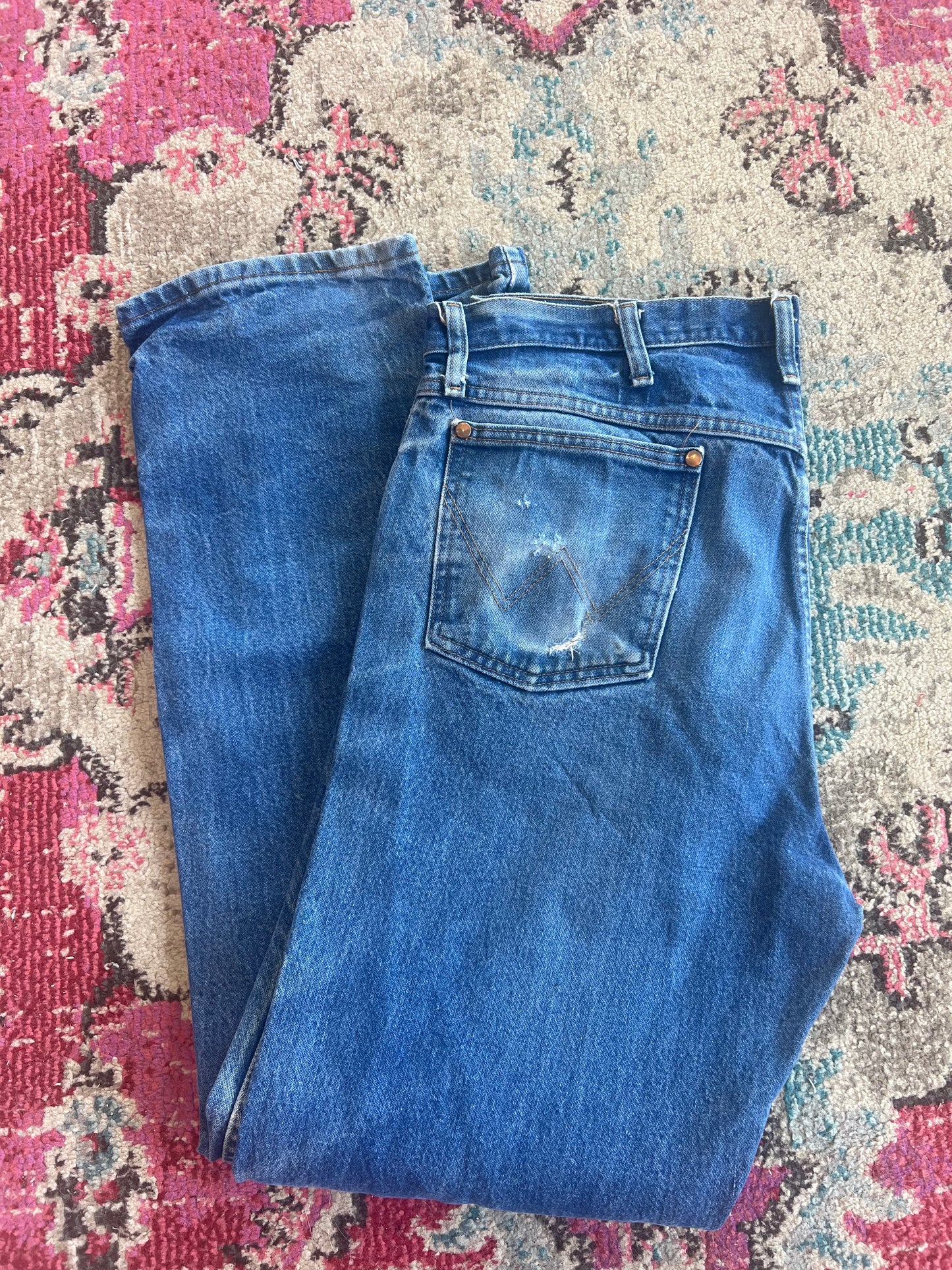 Vintage Dark Wash Wranglers (38x34)