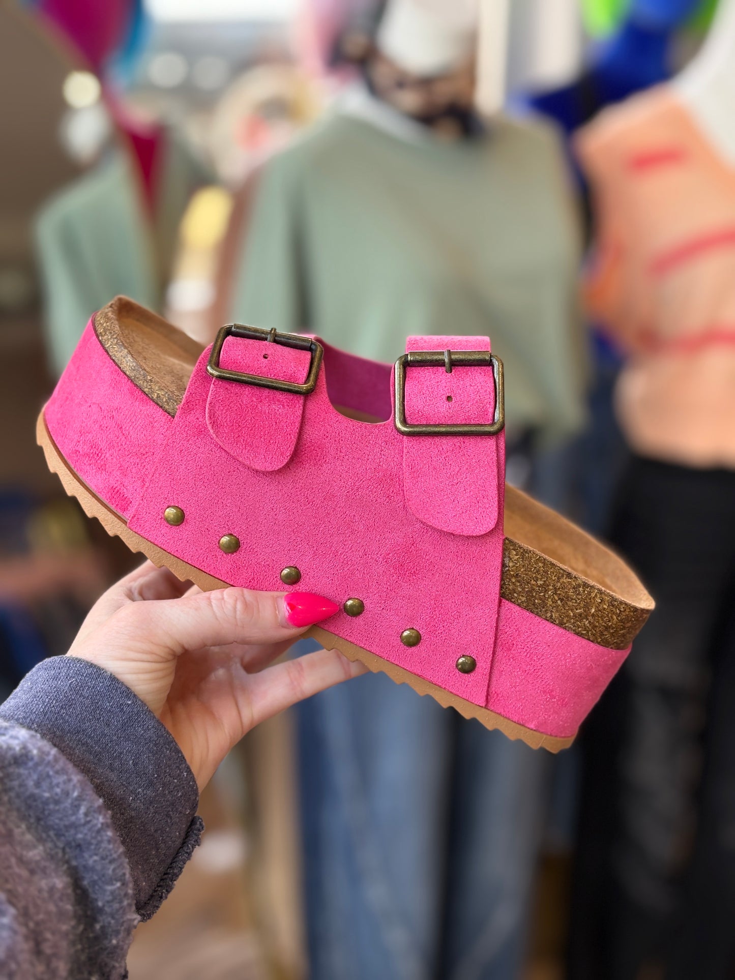 PINK LADY PLATFORM SANDALS