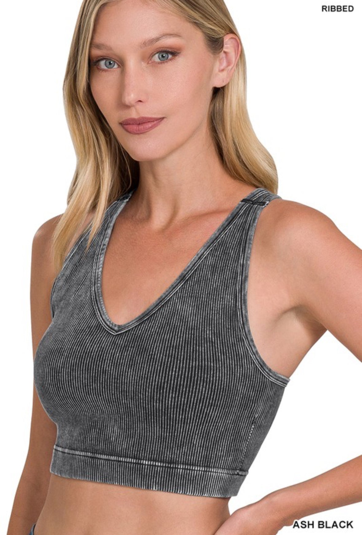 RIBBED SEAMLESS BRALETTE TANK