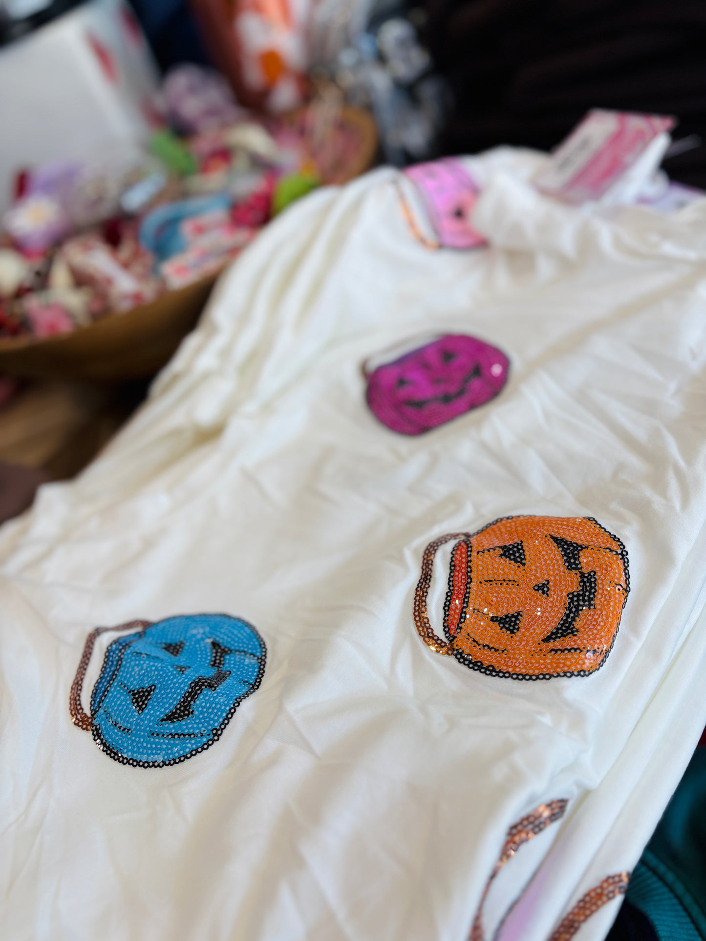 Sequin Jack O' Lantern Tee