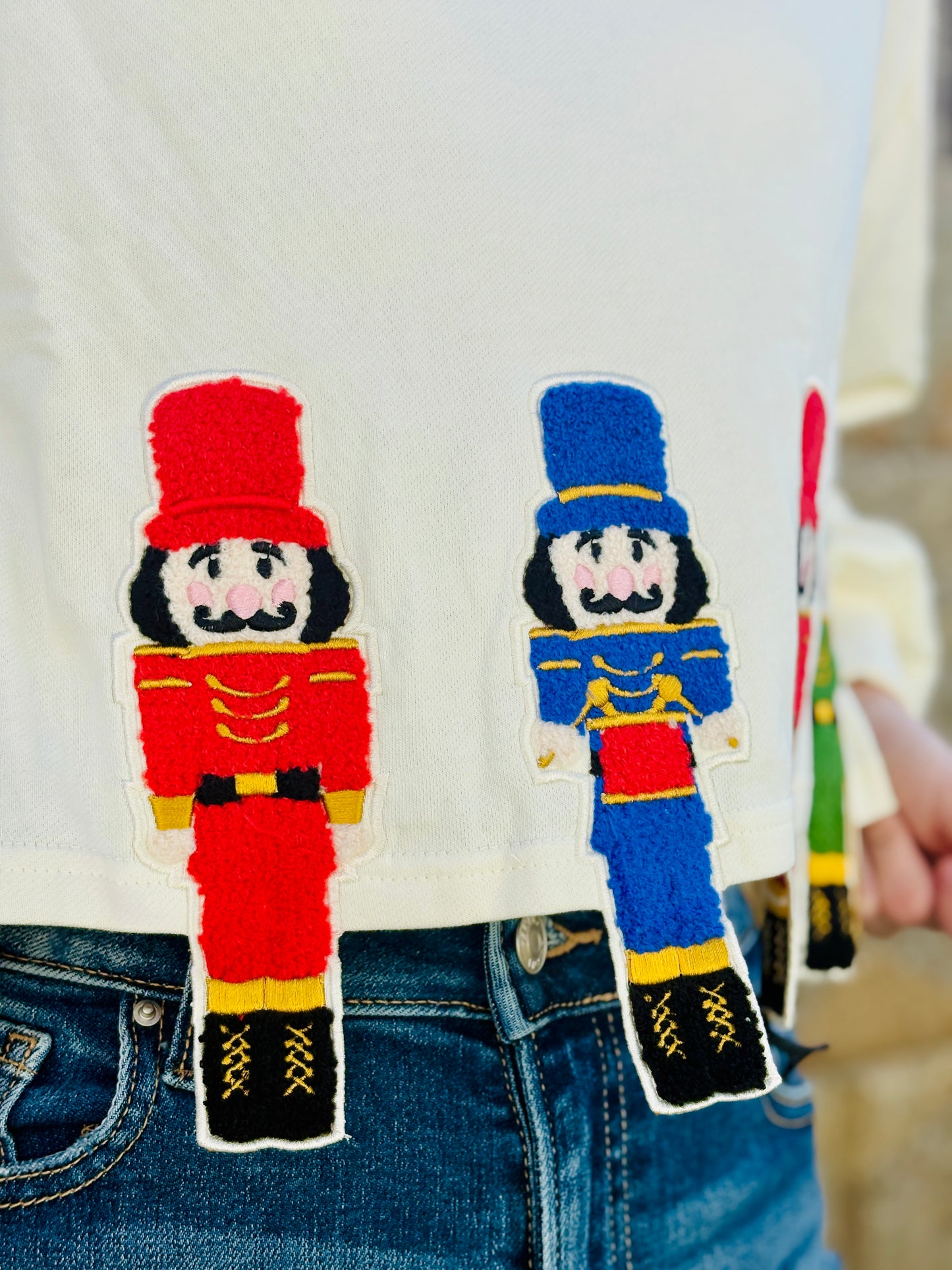 Nutcracker Embroidered Sweatshirt