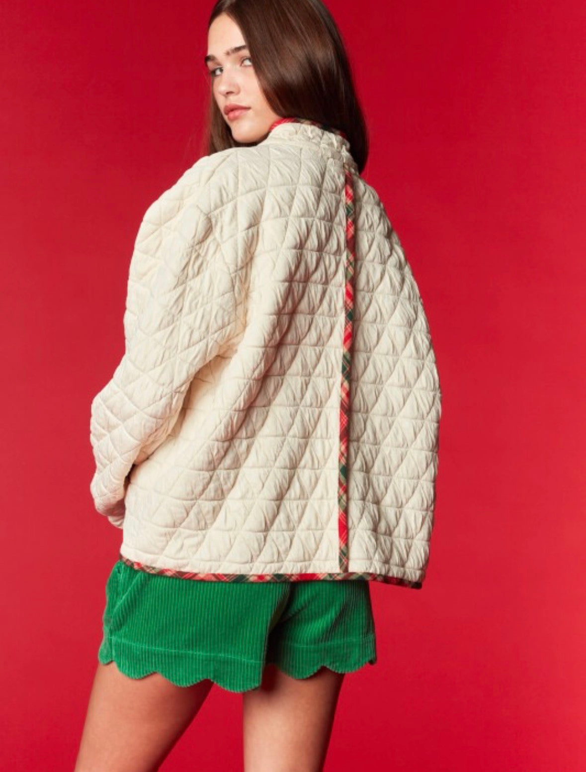 Nutcracker Bow Quilted Jacket