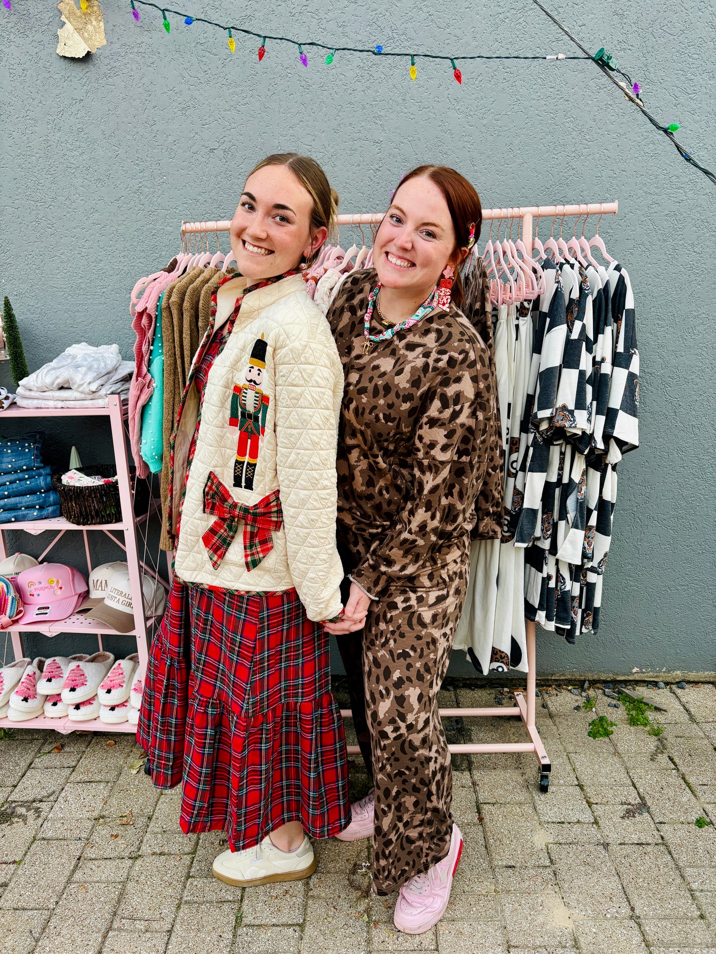 Leopard Print Raw Seam Set