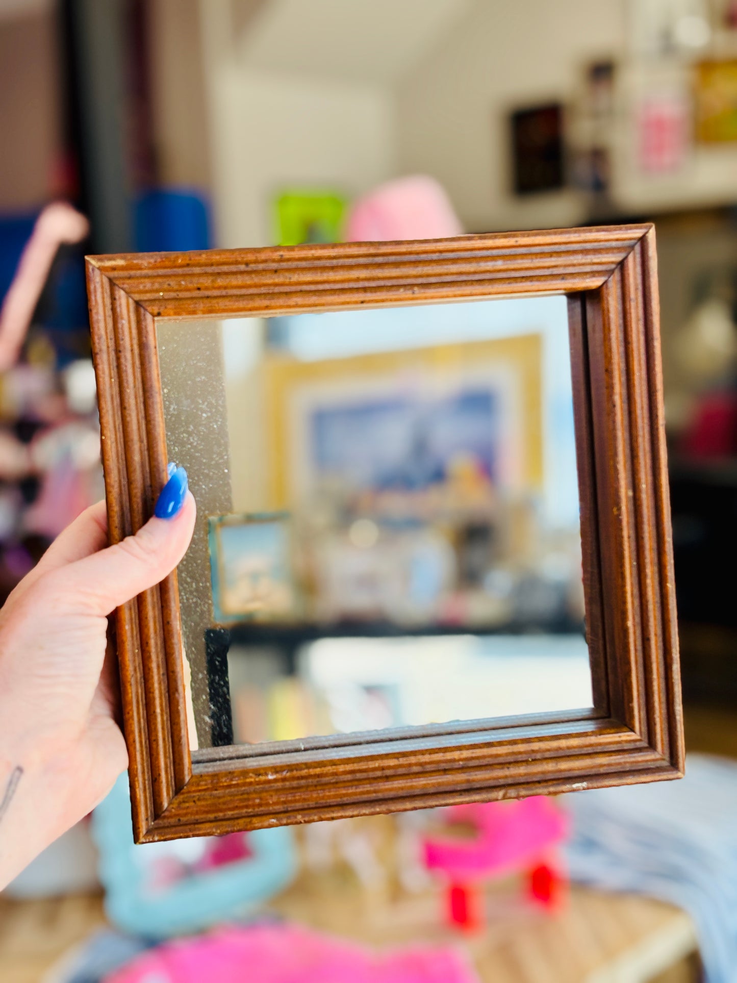VINTAGE WOOD MIRROR