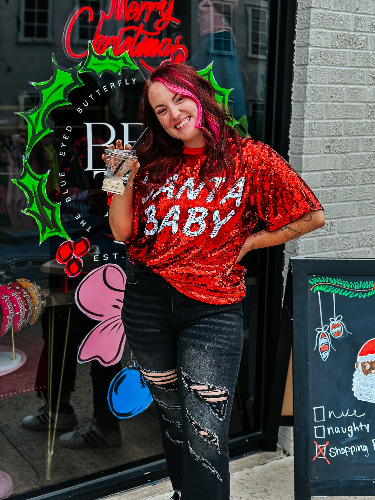 MJ DISTRESSED CROP JEANS