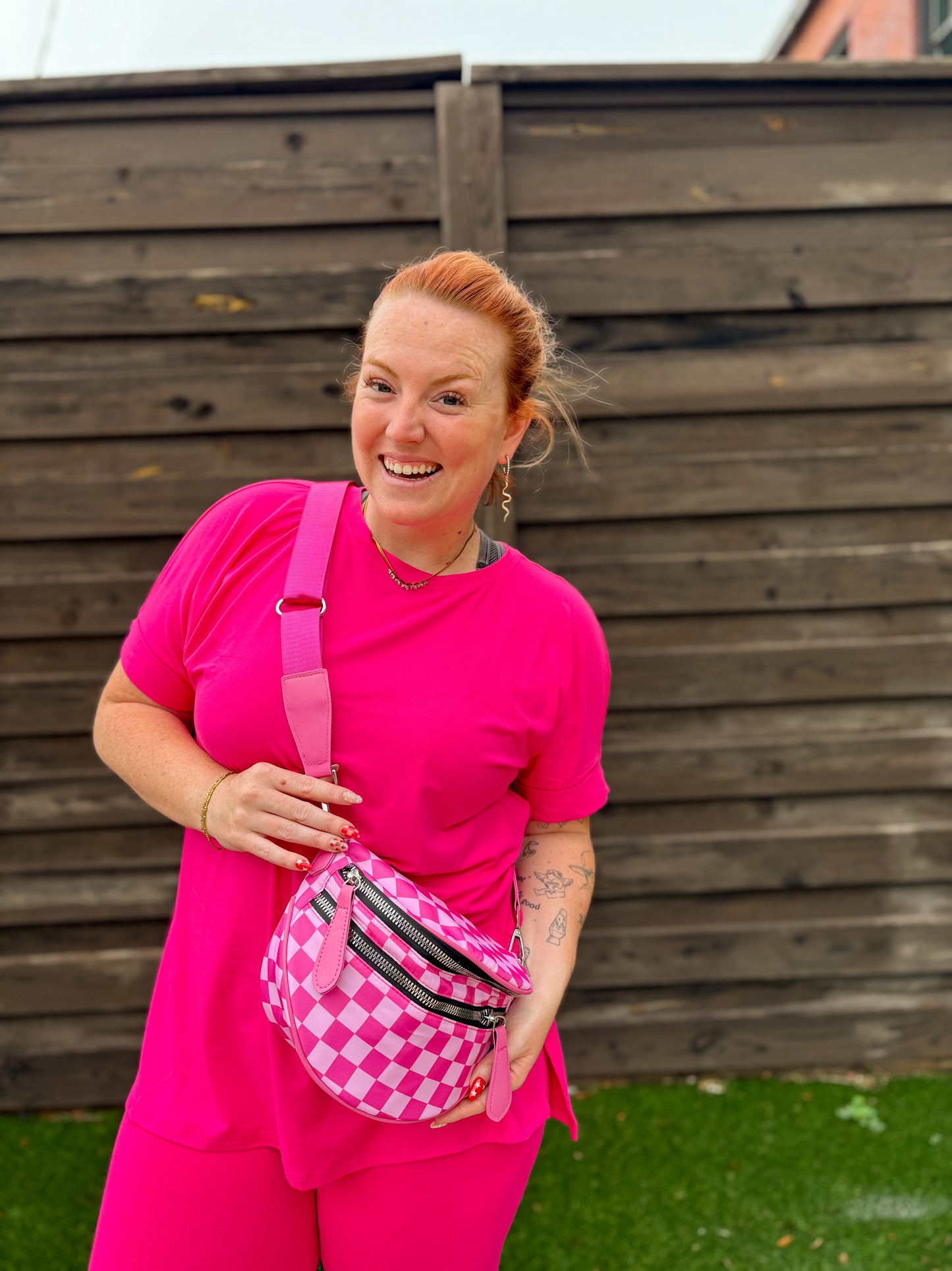DOUBLE ZIPPER BUM BAG