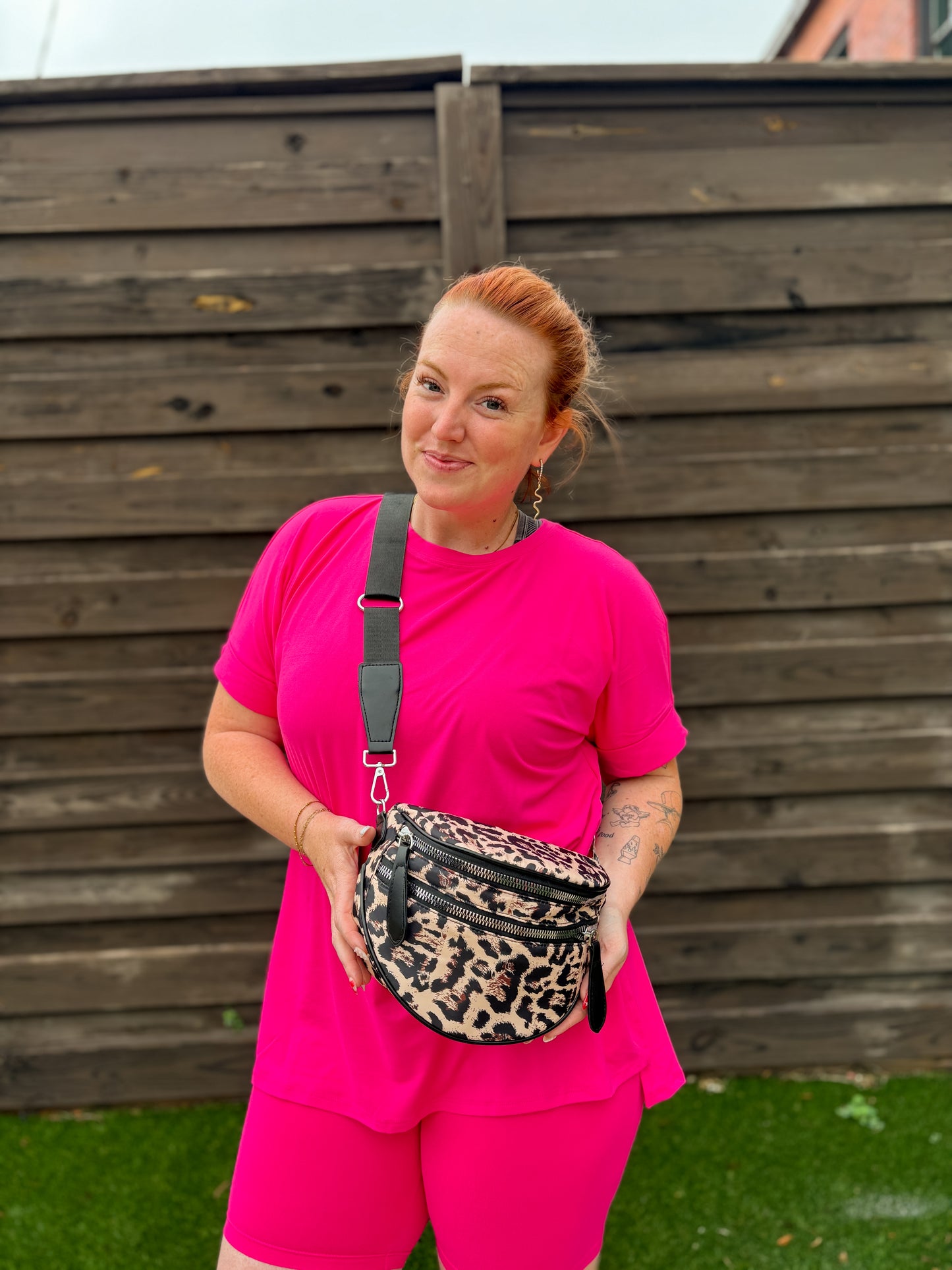 DOUBLE ZIPPER BUM BAG