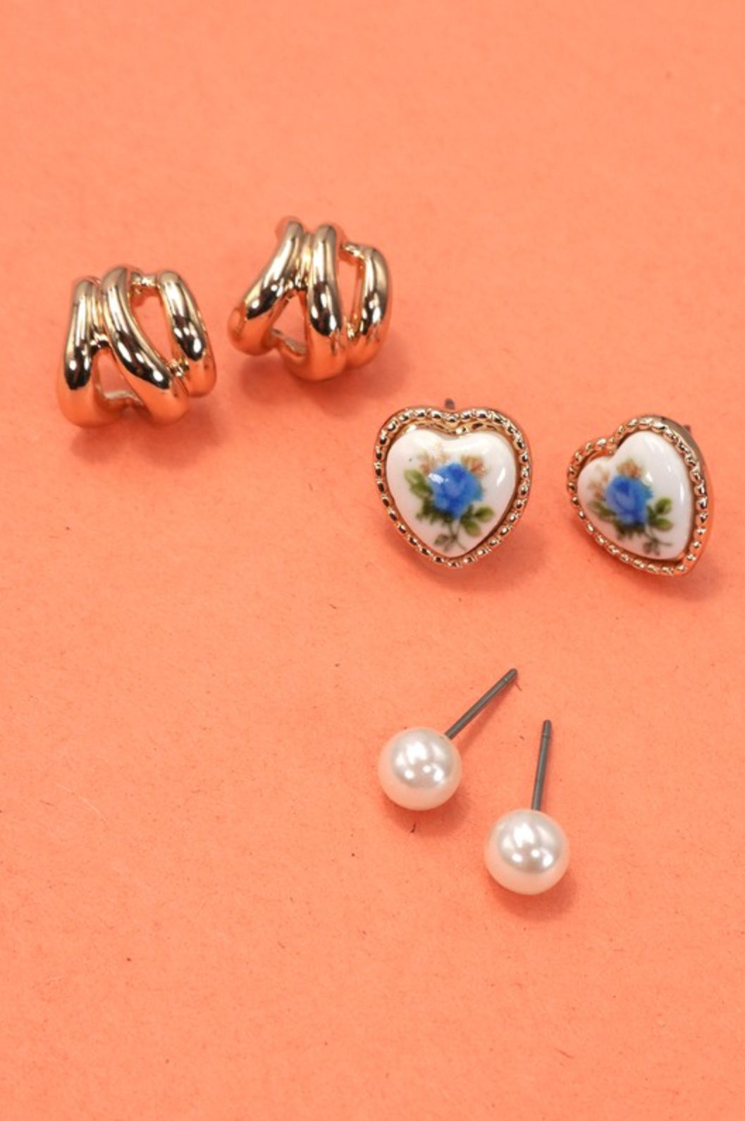 VINTAGE TRIO EARRINGS