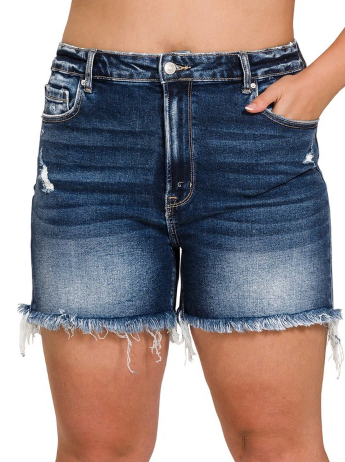TAYLOR FRAYED HEM SHORTS