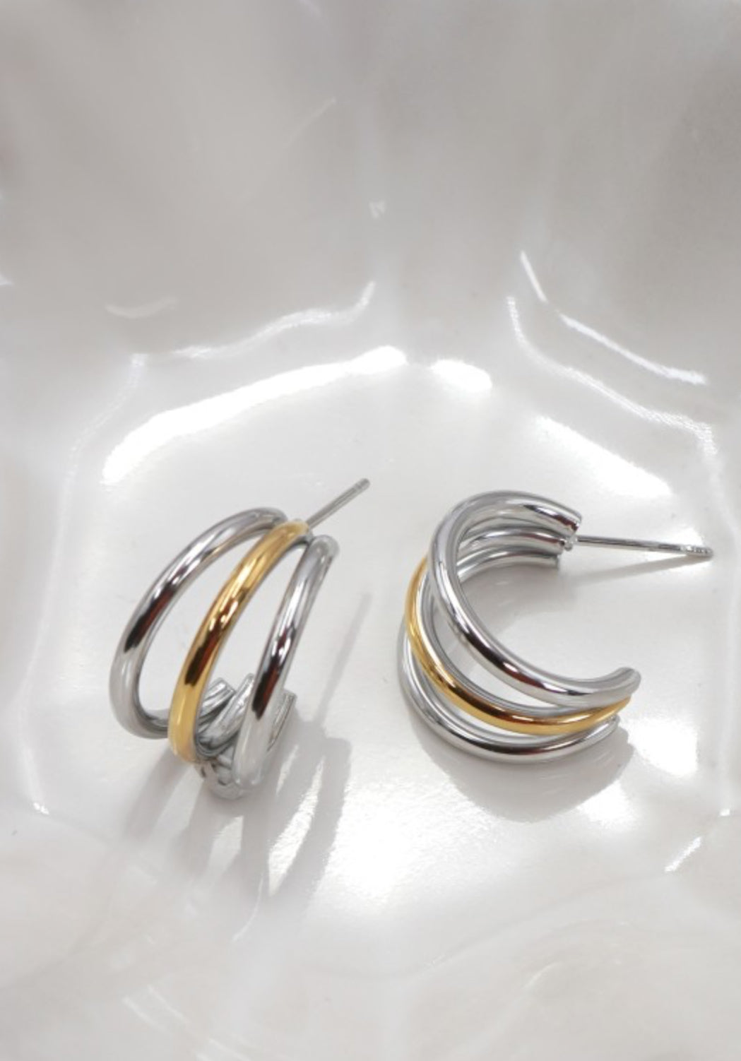 TWO TONED HOOPS