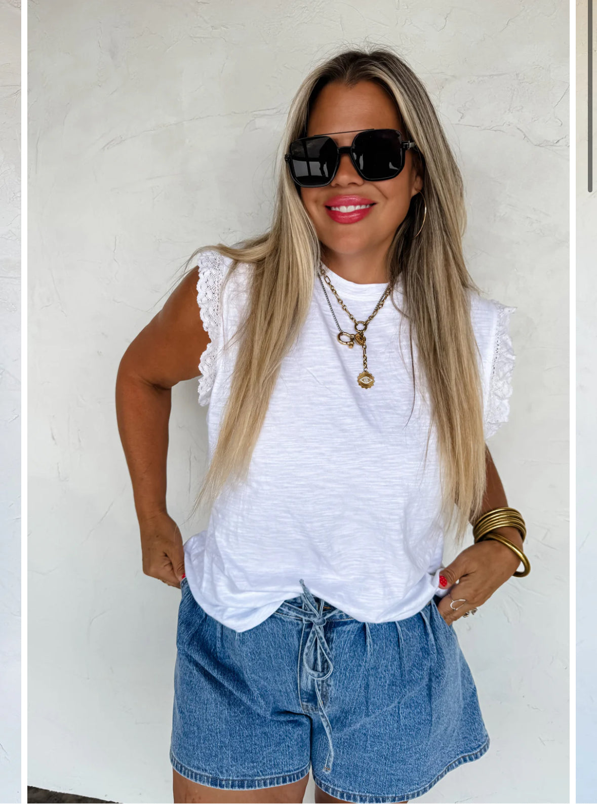 SWEET LACE DAYS TEE