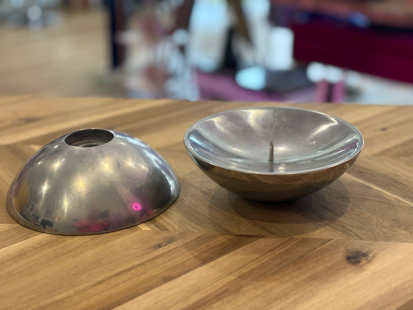 Aluminum Candle Holders (2)