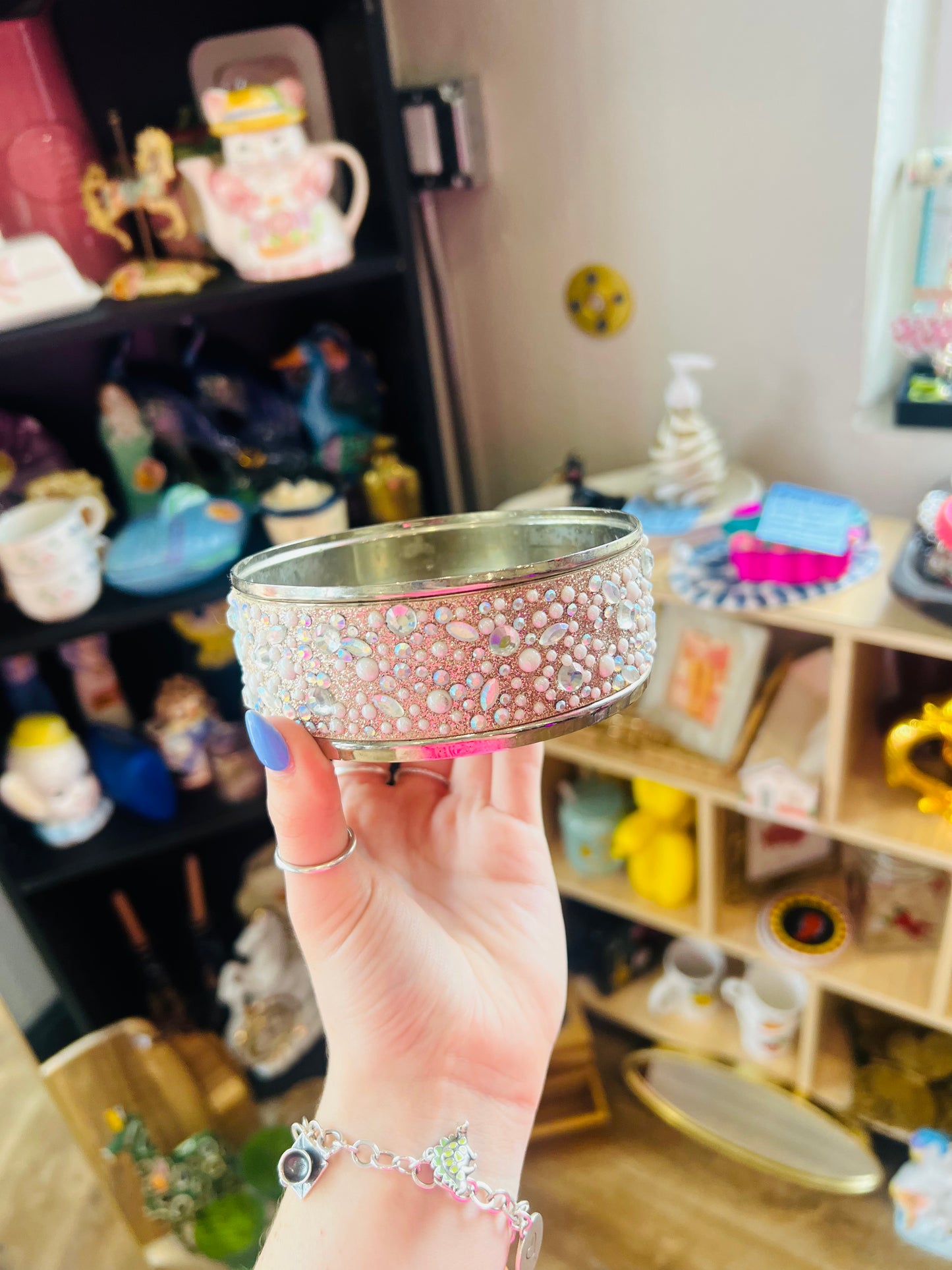 Rhinestone Candle Stand
