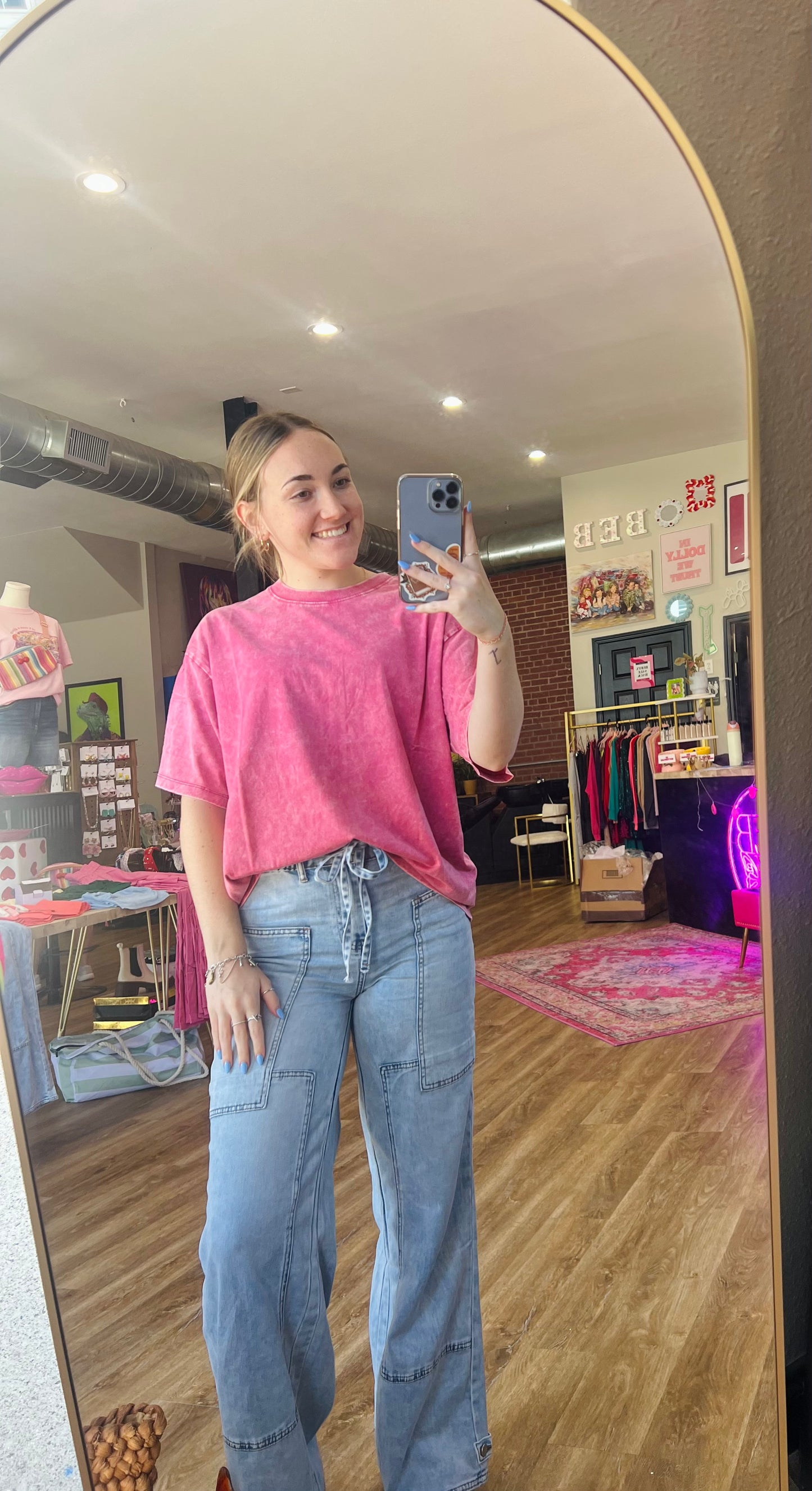ACID WASH BOYFRIEND TEE