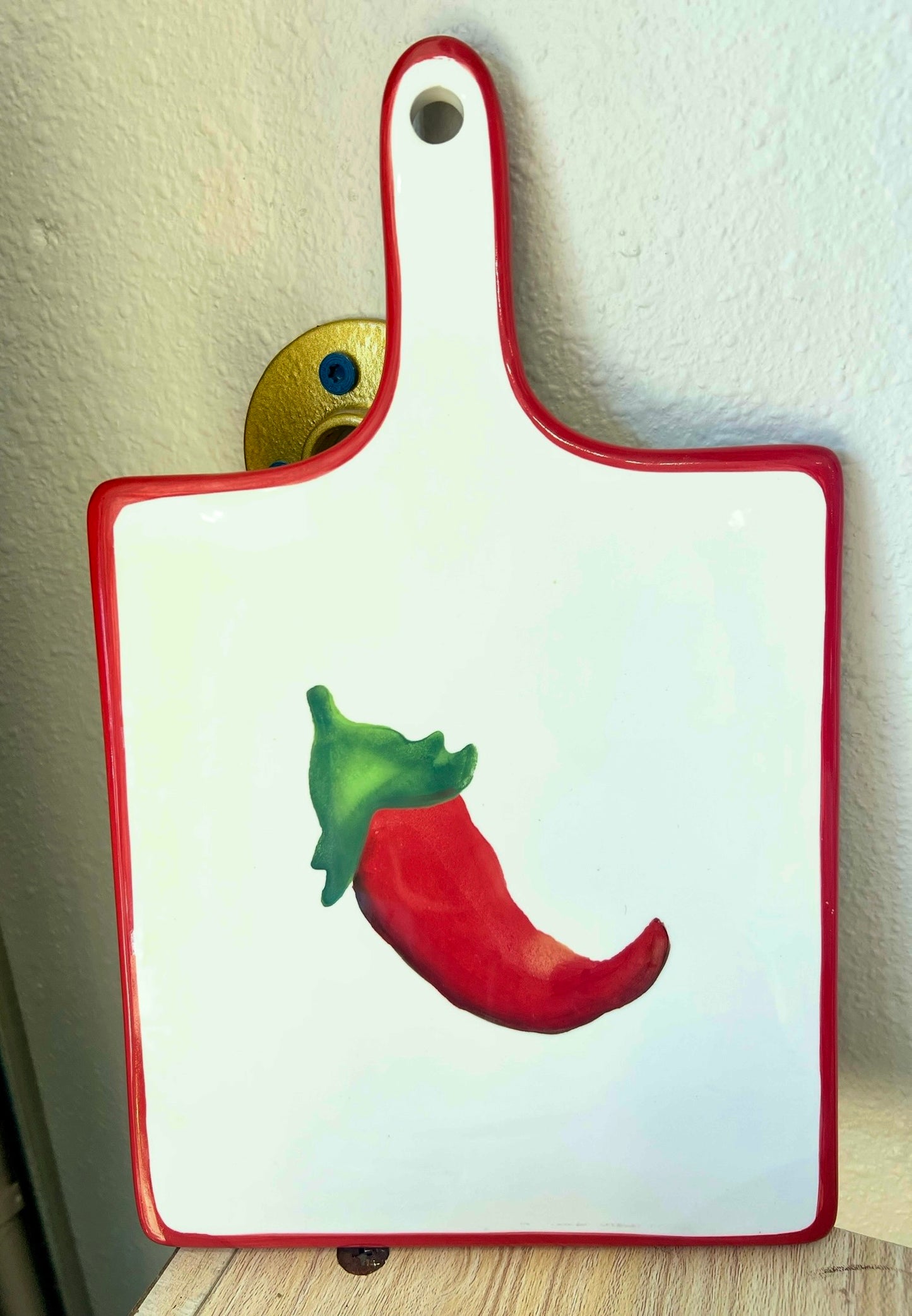 Ceramic Chili Cutting Board