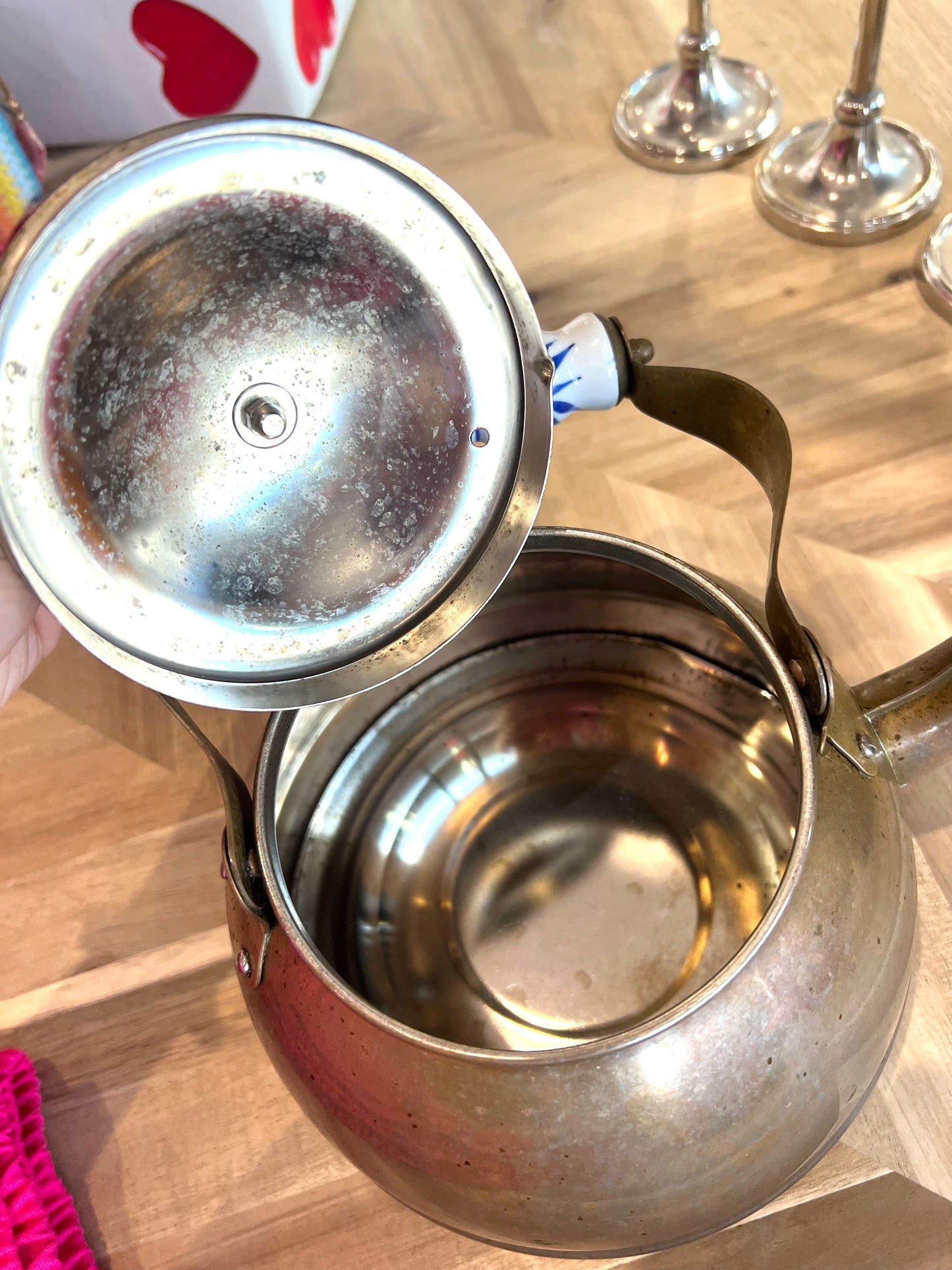 Vintage Copper Tea Kettle