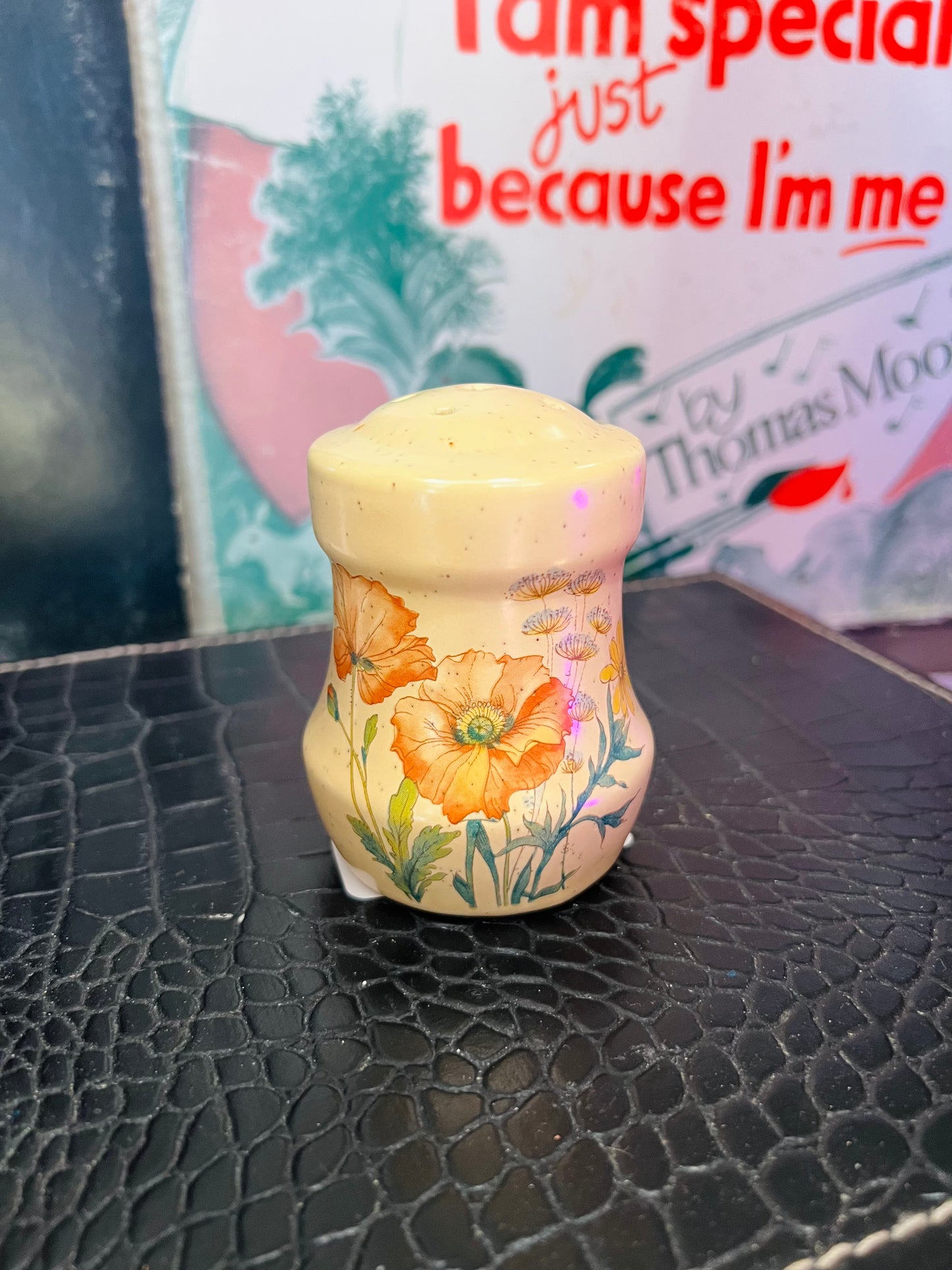 Antique Flowered S&P Shaker