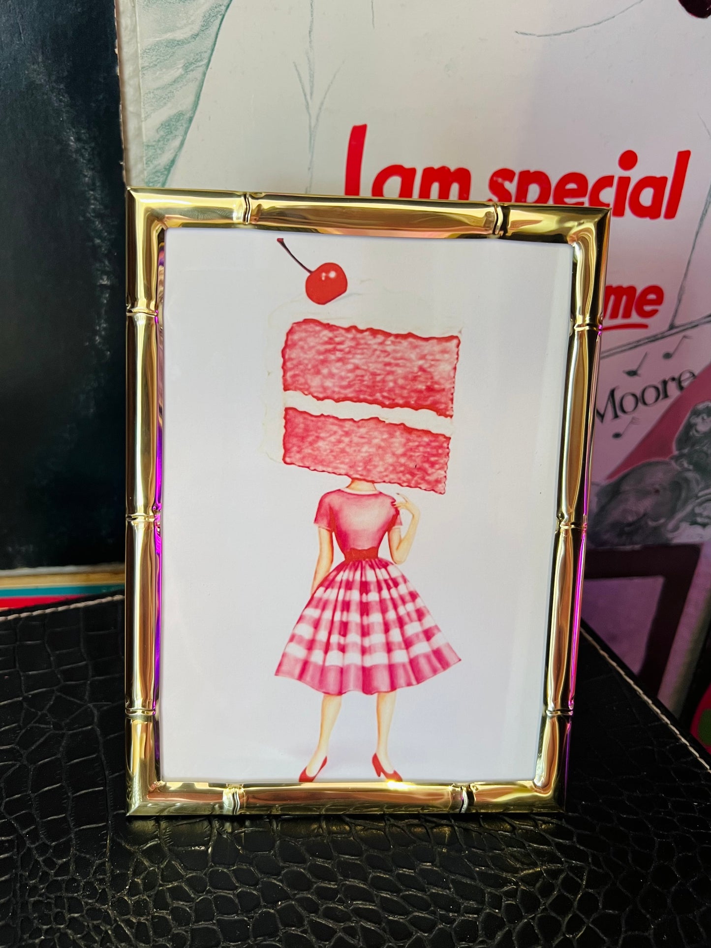 Cake Head Girl Frame