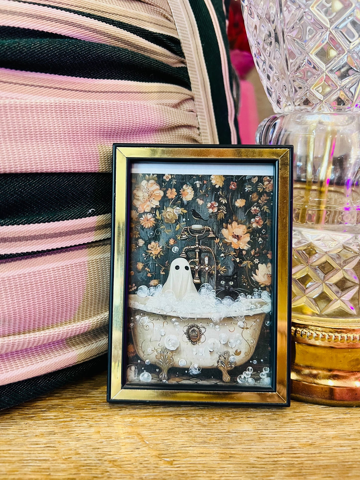 Ghost and Kitty Bath Frame 3x5
