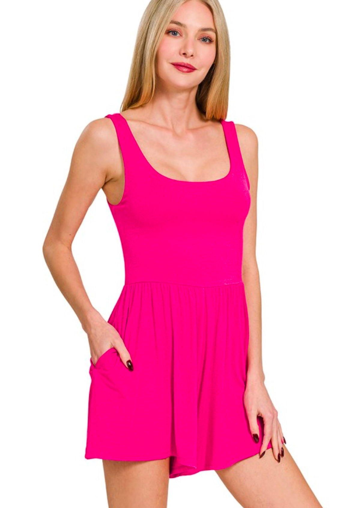 PINKY GAL TANK ROMPER