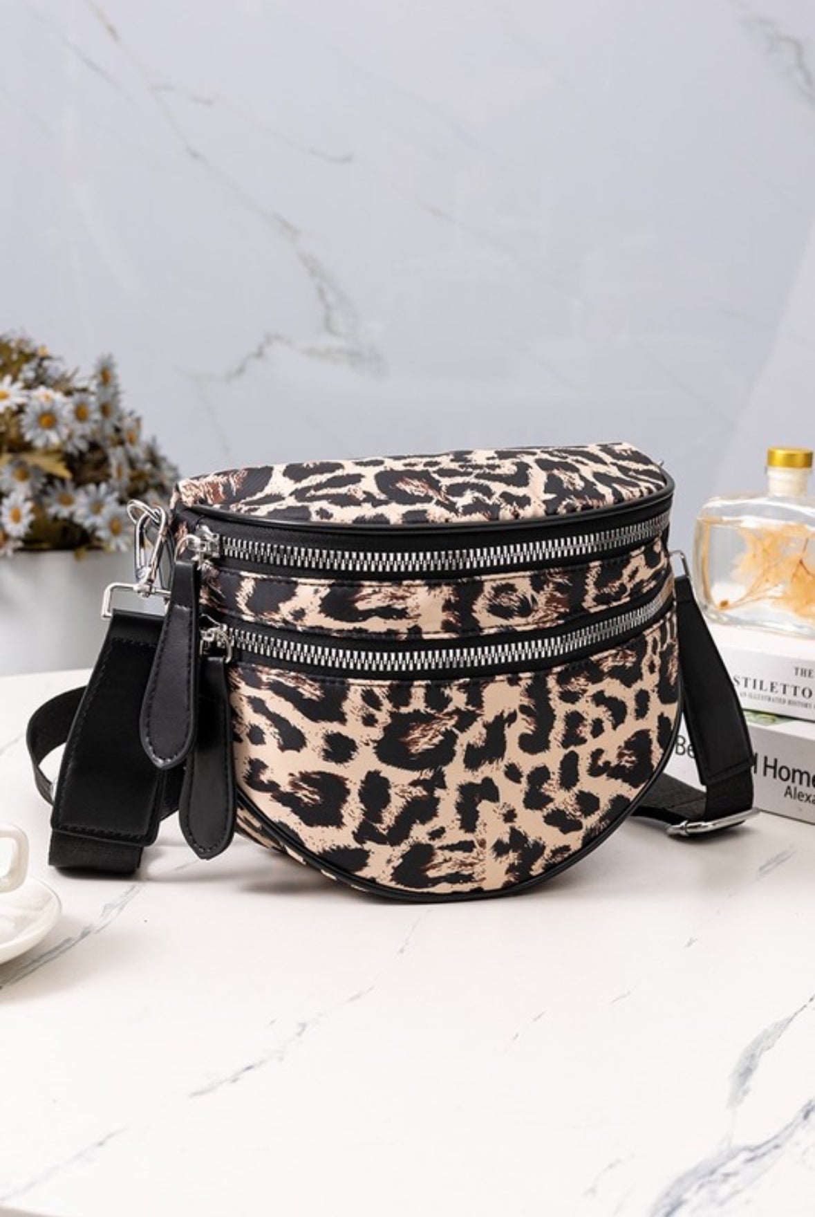 DOUBLE ZIPPER BUM BAG