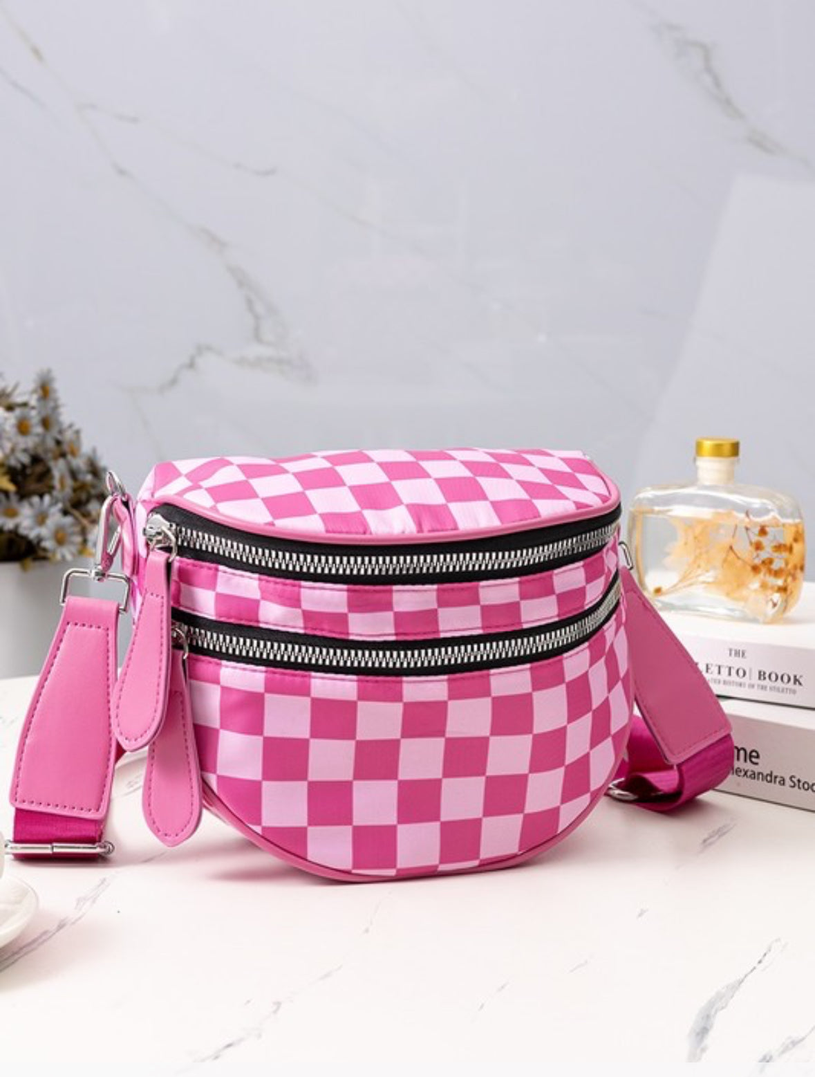 DOUBLE ZIPPER BUM BAG