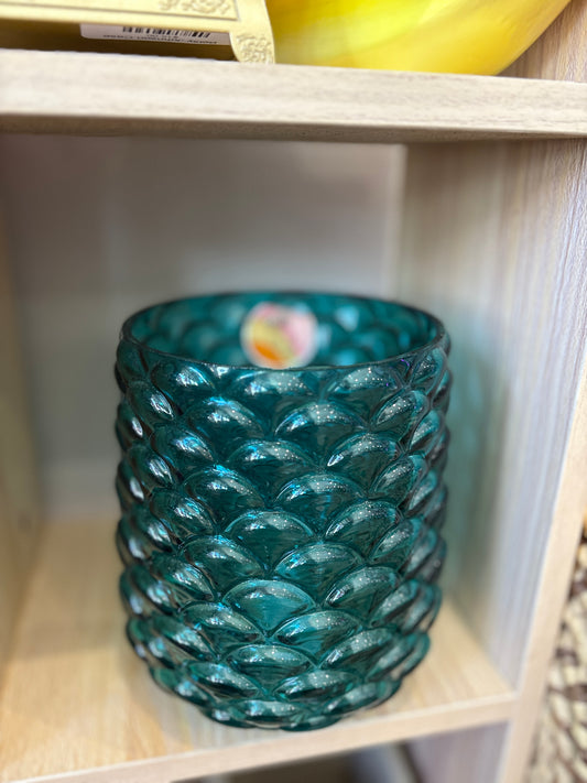 Blue Fishy Scale Vase