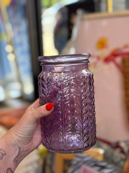 Purple Jar Planter