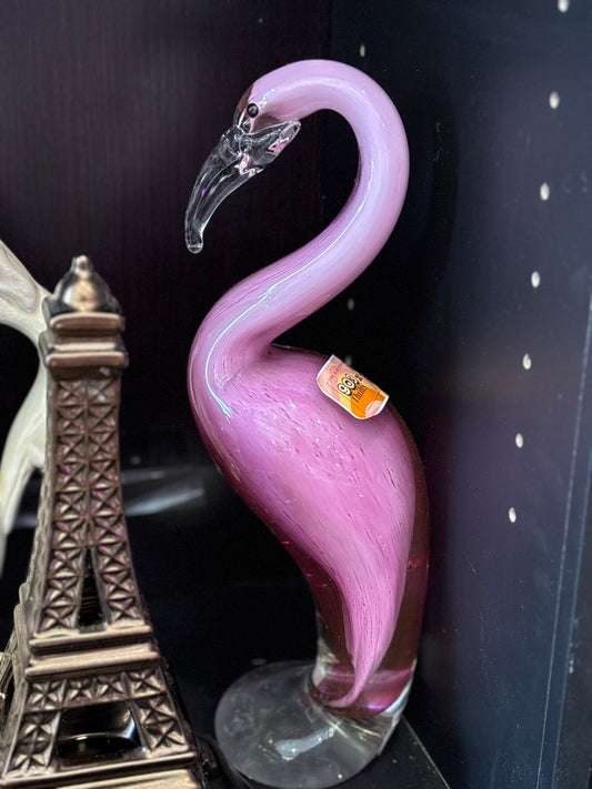 Blown Glass Flamingo
