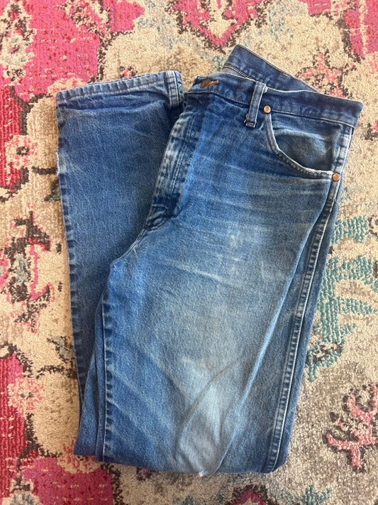 Vintage Dark Wash Wranglers (38x34)