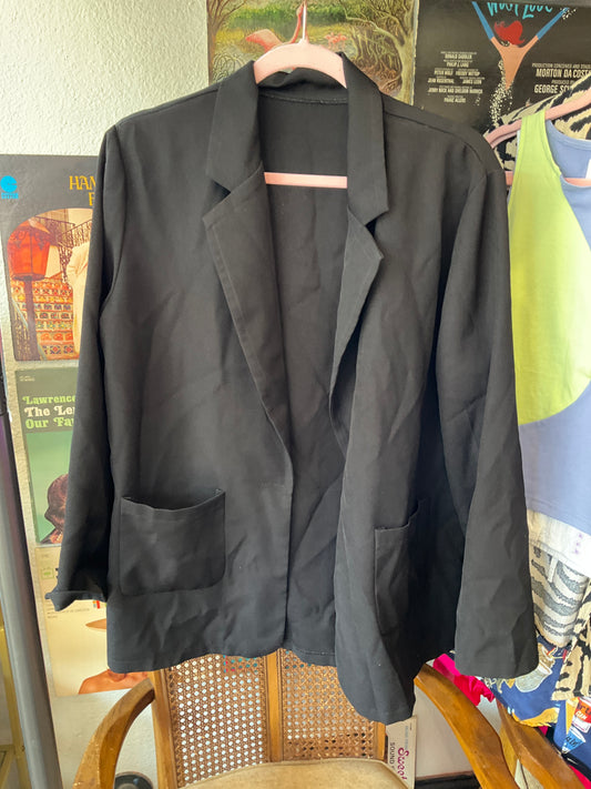 Thrifted Black Blazer (XL)