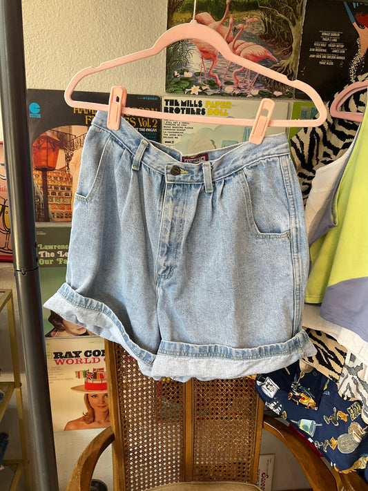 Thrifted Street Blues Denim Shorts (12)