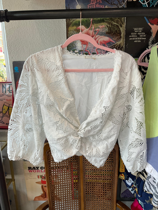 Miss Me Twisted Lace Top (S/M)