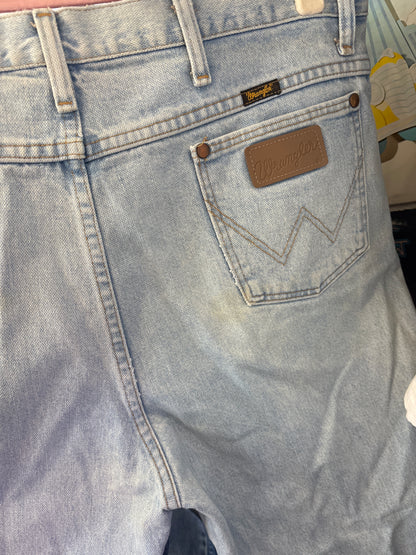 VINTAGE WRANGLER WHITE WASHED (36X34)