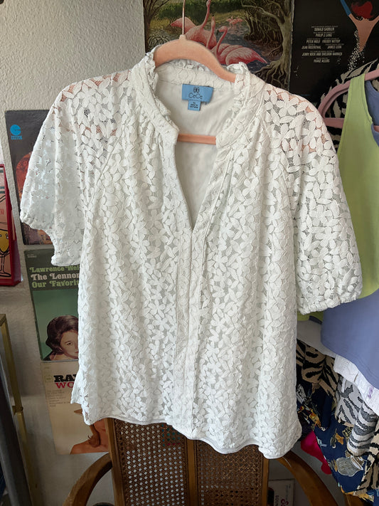 CeCe Lace Dress Shirt (XL)