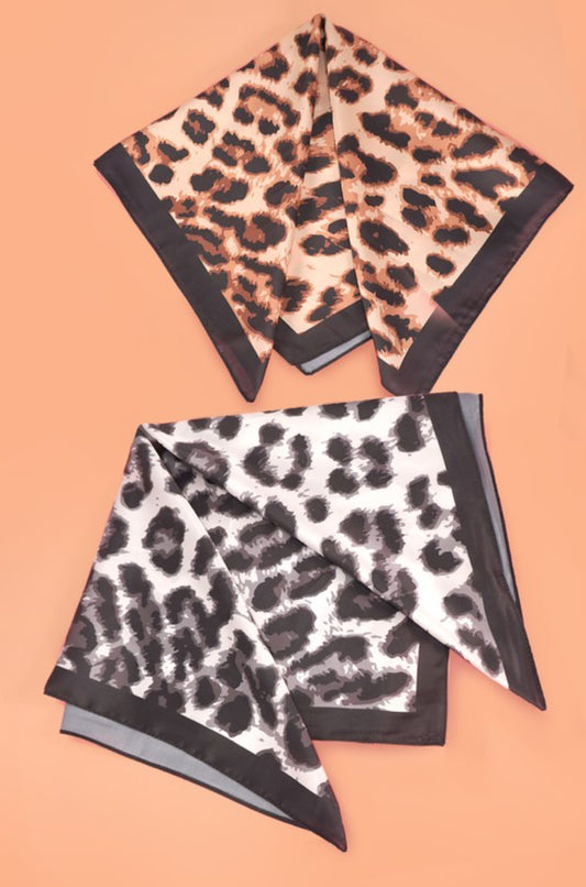 LEOPARD SILKY BANDANA