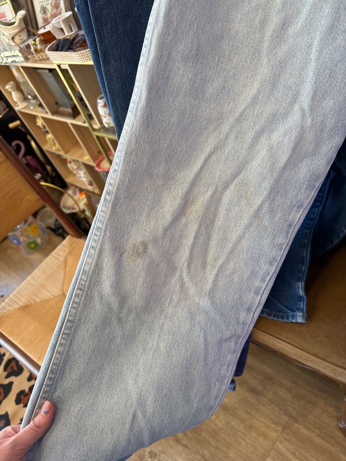 VINTAGE WRANGLER WHITE WASHED (36X34)