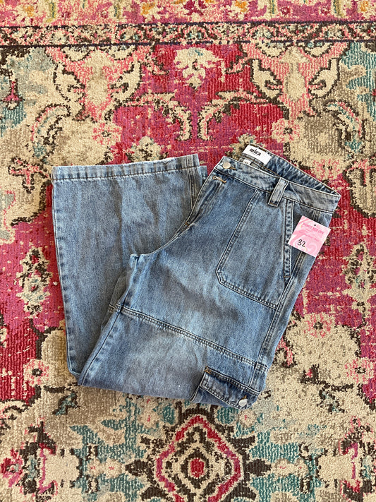 Thrifted Mica Cargo Jeans (32)