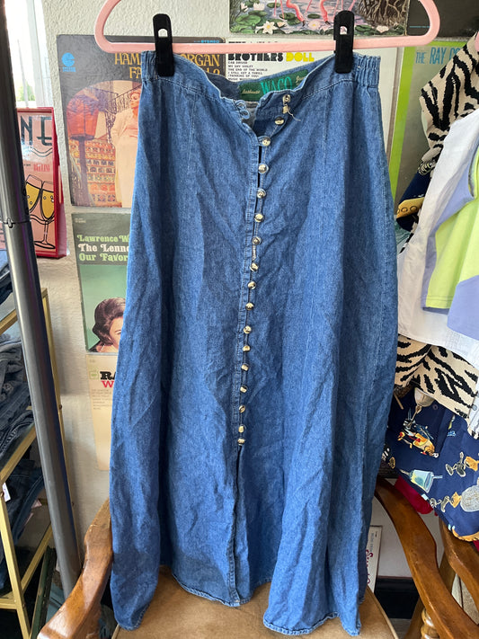 Thrifted Waco Denim Skirt (S/M)