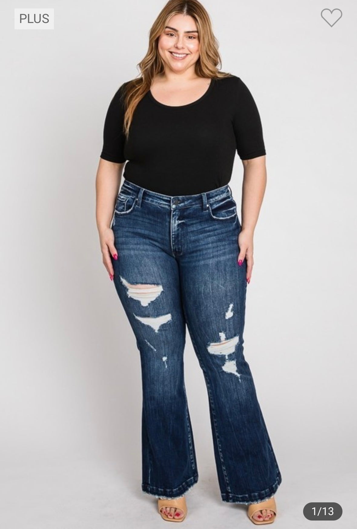 CURVY - MAK FLARE JEANS