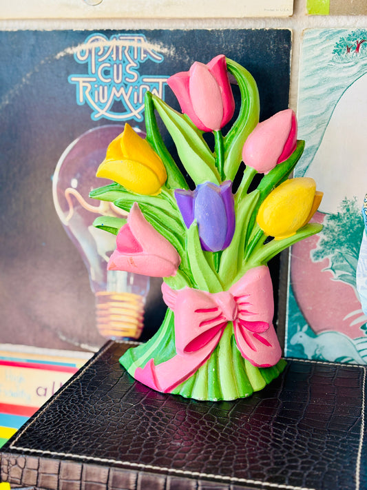 CAST IRON TULIP DOORSTOP