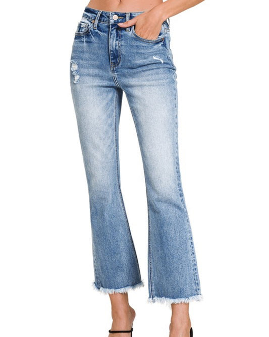Jess High Rise Crop Jean