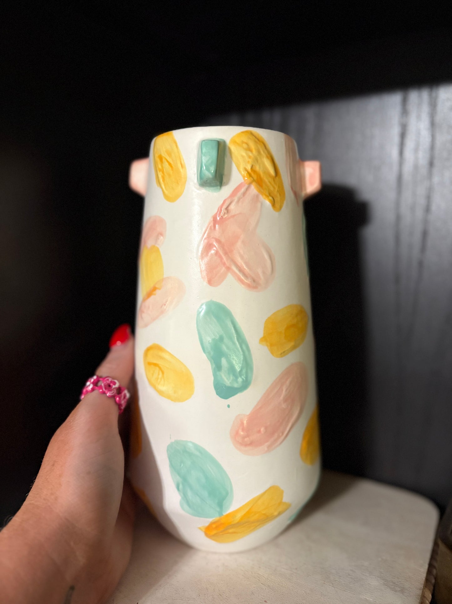 Abstract Handpainted Vase