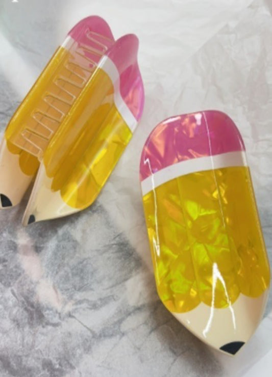 JUMBO PENCIL HAIR CLAW CLIPS