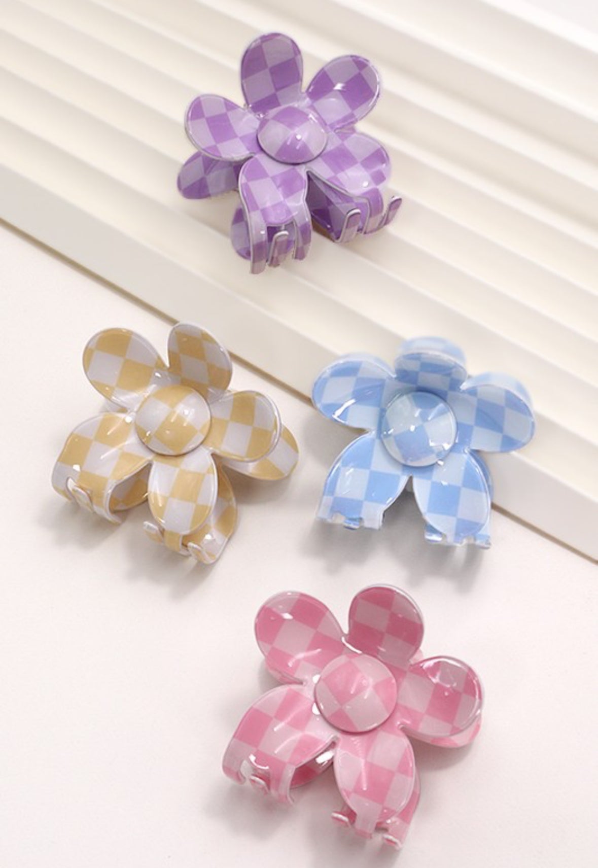 JUMBO FLOWER CLAW CLIPS