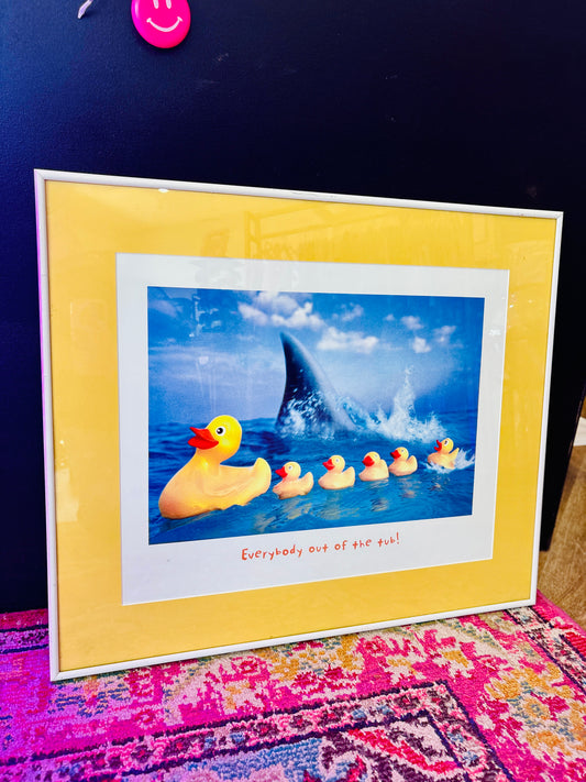 Ducky Bathroom Art
